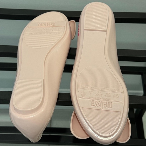 NEW Melissa Mel Space Love + Hello Kitty Flats Size 5 Pink - Picture 3 of 5